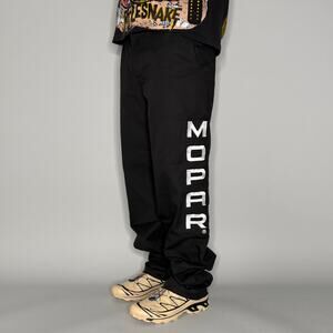 Vintage 90s Mopar Khaki pants 40x30 Regular Straight Leg Fit Jet Black